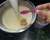 A picture of step 17 of Butterscotch rajbhog ice-cream chocolate cake.