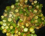 A picture of step 11 of Okra Masala(Bhindi).