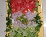 A picture of step 3 of Tricolour salad.