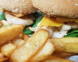 A picture of step 14 of My Sriraha Chicken Breast in a toasted bun.
