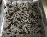 A picture of step 6 of Fudgy Oreo fudge.