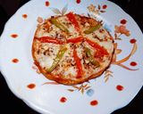 A picture of step 6 of Healthy tasty homemade wheat flour Tawa pizza.