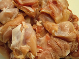 Double chicken skewers