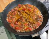 Une image de l'étape 9 de Tagliatelles vertes aux anchois, ail, tomates et persil.
