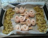 Foto del paso 9 de la receta: Brochetas de Abadejo con judías verdes al horno