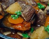รูปขั้นตอนการทำที่ 4 ของ เนื้อบูร์กิยง(เนื้อตุ๋นไวน์แดงฝรั่งเศส) Boeuf bourguignon