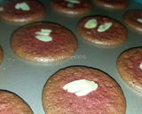 Foto langkah ke 9 dari resep Almond Cookies Red Velvet (Putih Telur Tanpa butter/ margarin).