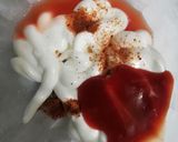 A picture of step 2 of Mayo macro salad.