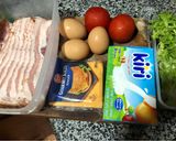 Hình bước làm 2 của món Bagels Thịt Hun Khói và Phô Mai Kem (Cream Cheese Bacon & Egg Bagels) 🥯🥯🥯