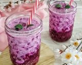 Foto langkah ke 4 dari resep Es Jelly Susu Buah Naga.
