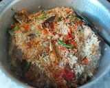 A picture of step 2 of Mutton yakhni polaw/Eid special.