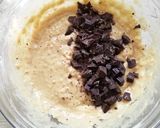 Une image de l'étape 5 de Fondant banane gluten free, pépites de chocolat noir et pb 🤤.