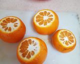 A picture of step 1 of Orange pudding.