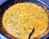 A picture of step 7 of Dal Palak.