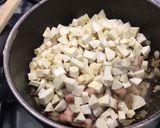 Une image de l'étape 12 de Soupe de carottes, panais et navets au lard.