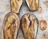 Une image de l'étape 1 de Aubergines farcis aux riz.