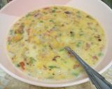 A picture of step 8 of Frittita with Pao bhaji flavour.