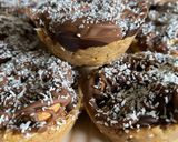 Une image de l'étape 7 de Snack proteiné et gourmand au beurre de cacahuètes, chocolat, flocons d’avoine et fruits secs.