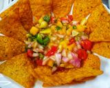 A picture of step 3 of Sweet and Sour Mango salsa.