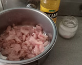 Foto del paso 1 de la receta: Pomelos rellenos con ensalada de pollo
