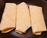A picture of step 4 of Savoury BBQ Burrito (Vegan).