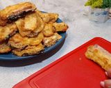 A picture of step 10 of Eggplant, ham, cheese — and done! The most delicious mini sandwiches.