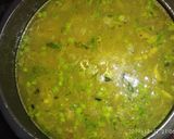 A picture of step 2 of Mattar masala rice.