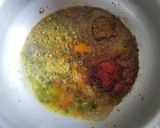 A picture of step 3 of Potato Pumpkin curry.