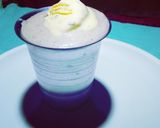 A picture of step 2 of High protein thick milkshake.