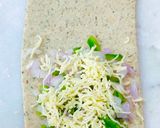 A picture of step 7 of Aloo suji toast.