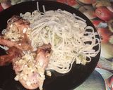 Foto del paso 6 de la receta: Pollo al horno con fideos con brócoli y crema !!!!