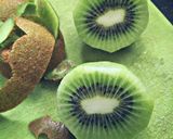 A picture of step 1 of Kiwi fruit salad.
