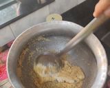 A picture of step 3 of Curd halwa.