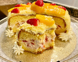 Foto del paso 21 de la receta: Tarta con frutas y nata