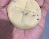A picture of step 3 of Jira biscuit (eggless).