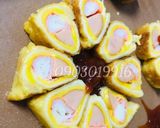 Hình bước làm 4 của món Món cho bé : Sandwich cuộn