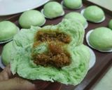 Foto langkah ke 20 dari resep Bakpao Pandan Isi Unti Kelapa.