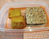 Foto del paso 6 de la receta: Hamburguesa de berenjena con Sándwich de cereales y Gulas al ajillo