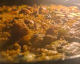 Foto del paso 9 de la receta: Arroz de conejo al horno con trompetas de la muerte🐇🍄