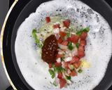 A picture of step 3 of Schezwan dosa.