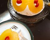A picture of step 8 of Pineapple Dome Cake.
