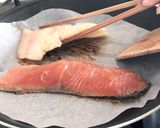 A picture of step 6 of Kyoto saikyo yaki cod&salmon.