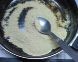 A picture of step 3 of Semolina gram flour ladoo.
