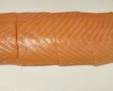 A picture of step 1 of Smoked salmon and sun-dried tomato Wellington.