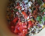 A picture of step 4 of Sprout Salad.