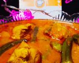 A picture of step 14 of Bhindi Chicken.