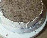 A picture of step 6 of Chocolate theme cake.