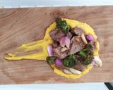 Foto langkah ke 4 dari resep Beef Volcano Bouquete.
