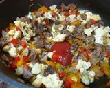 Pas rețetă Paste cu carne de vită în sos de legume 1 fotografie