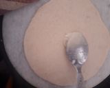 A picture of step 3 of Satpura (Deep fried dessert).